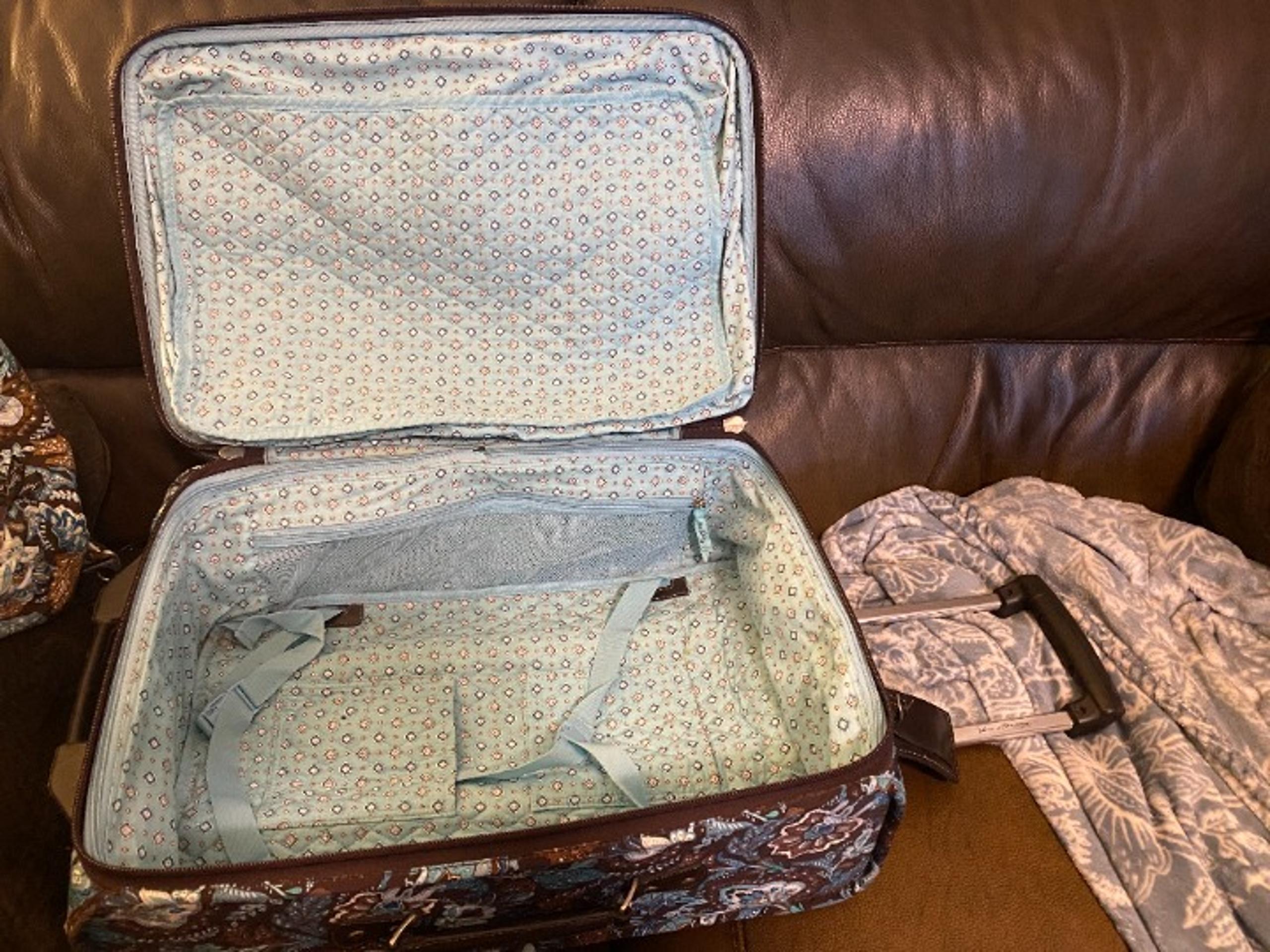 Vintage Vera Bradley Rolling Luggage