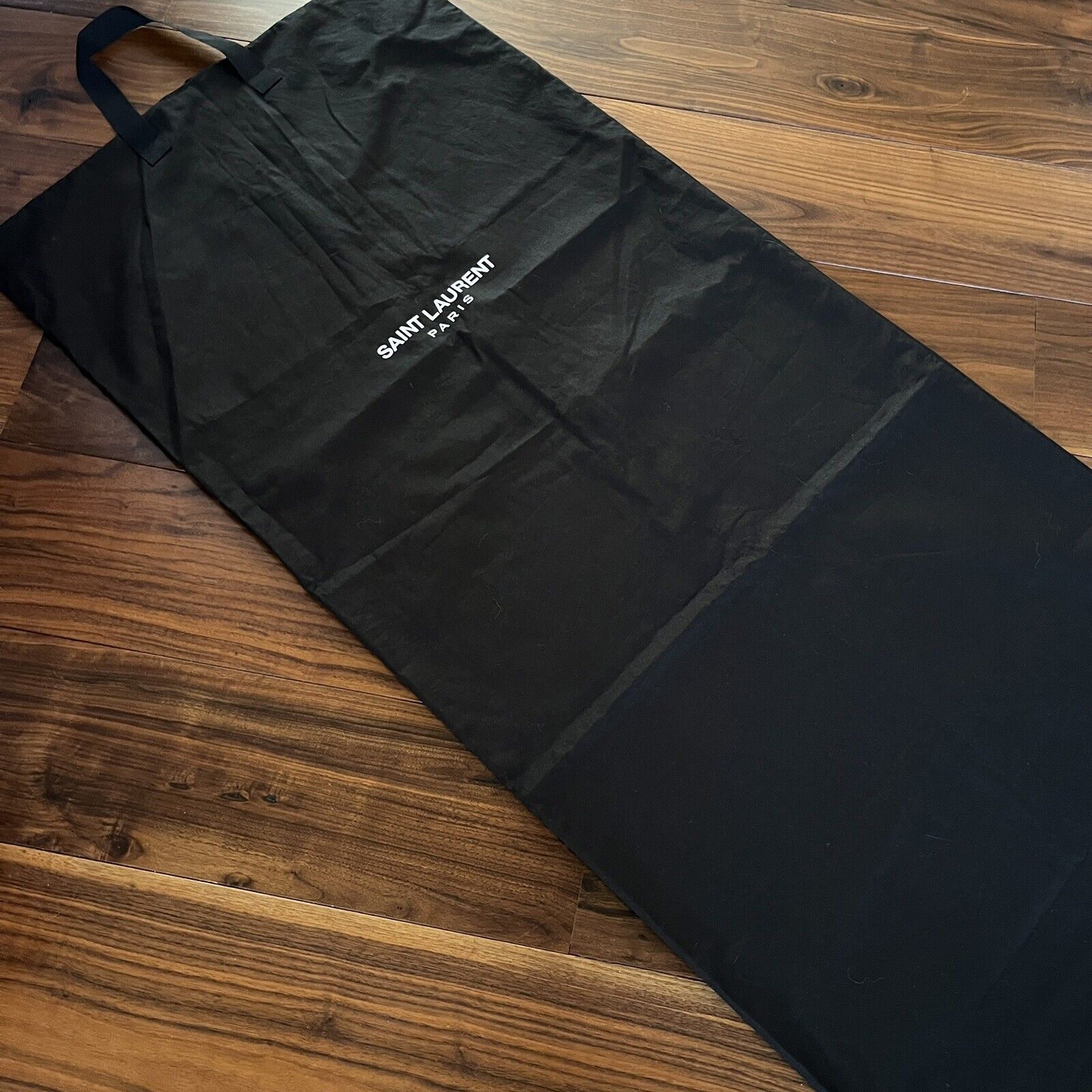 Saint Laurent Paris Long Black Foldable Garment Bag Full Zip 64.50 x 23.50