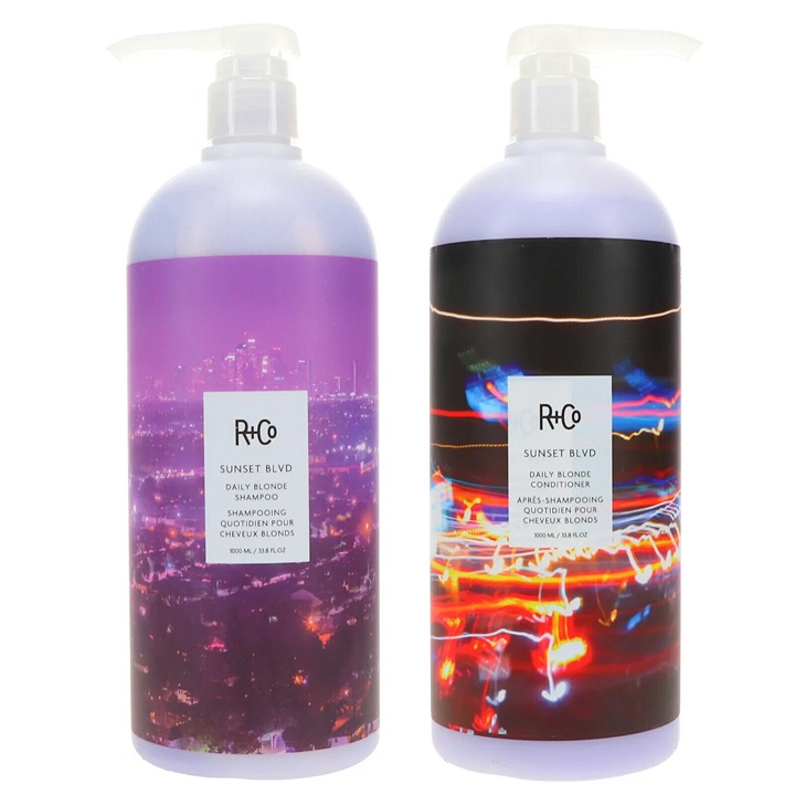 R+CO Sunset Blvd Blonde Shampoo 33.8 oz & Sunset Blvd Blonde Conditioner 33.8 oz