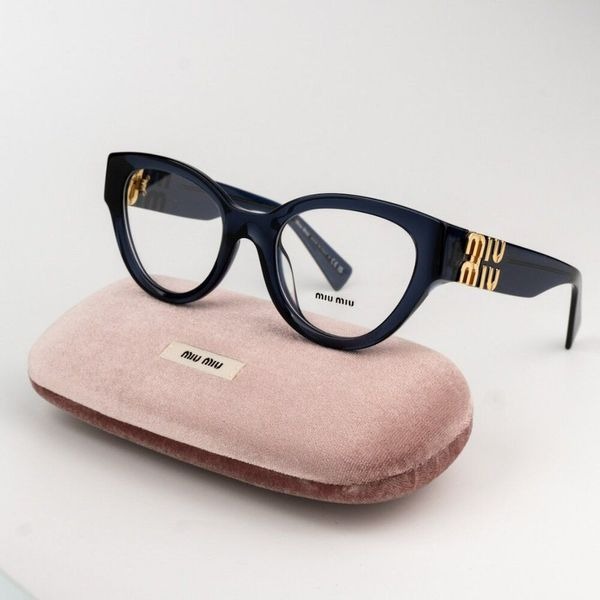 NEW Miu Miu MU01VV 08Q1O1 Dark Blue Women Eyeglasses MU 01VV