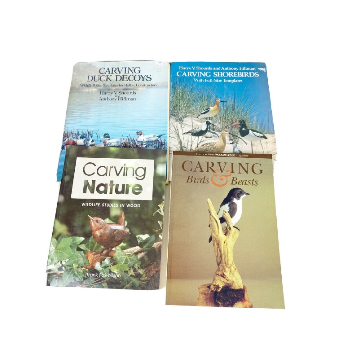 Carving Shore Birds, Nature & Duck Decoys In Wood (Lot Of 4) Softcover Books