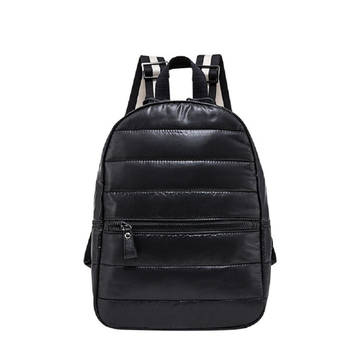 Fashionable Outdoor Casual Backpacks Solid Color Puffer Student Bag