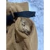EMMA Maxi Skirt S A-Line Brown Raw Cloth Belt Cotton Indie Lagenlook Minimalist