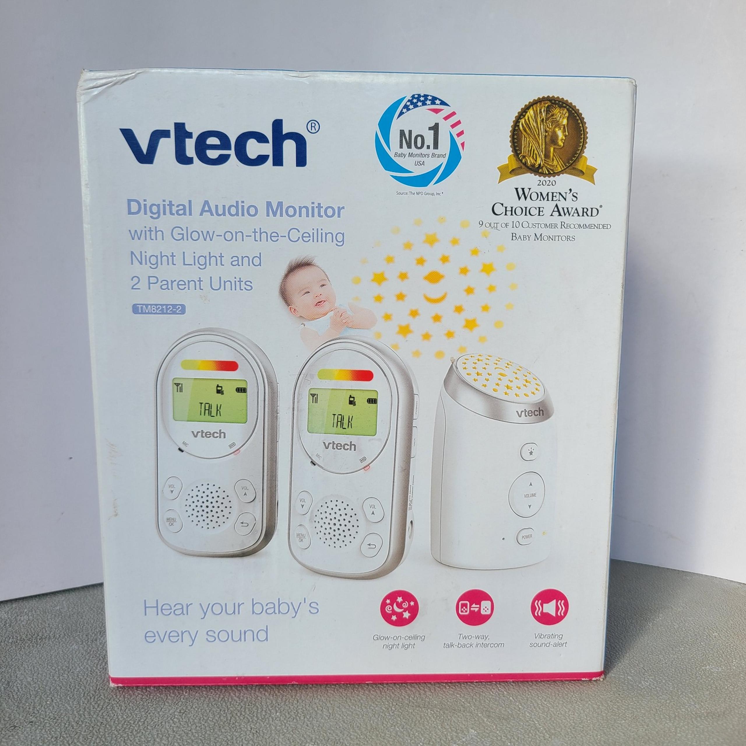 VTECH Digital Audio Monitor with 2 Parent Units Model TM8212-2 NEW IN BOX