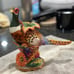 RARE Fitz and Floyd Pheasant Flowers Candle Holder 9