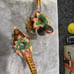 RARE Fitz and Floyd Pheasant Flowers Candle Holder 9