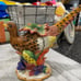 RARE Fitz and Floyd Pheasant Flowers Candle Holder 9