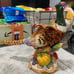 RARE Fitz and Floyd Pheasant Flowers Candle Holder 9