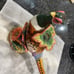 RARE Fitz and Floyd Pheasant Flowers Candle Holder 9