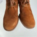 Clarks Brown Suede Lace Up Heeled Ankle Booties Size 8.5