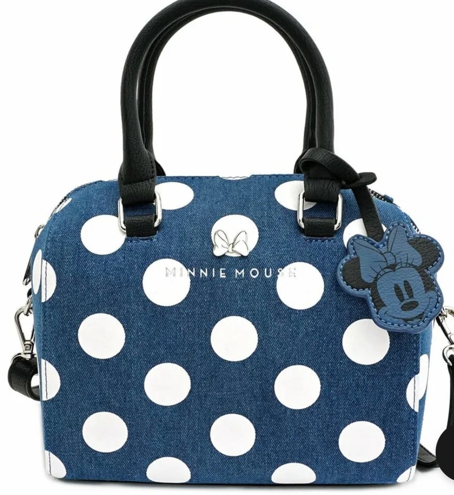 NWT Loungefly Disney Minnie Mouse polka dot crossbody satchel