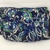 Vera Bradley Laptop Messenger Bag Mediterranean Blue Floral Diamond Quilted