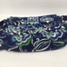 Vera Bradley Laptop Messenger Bag Mediterranean Blue Floral Diamond Quilted