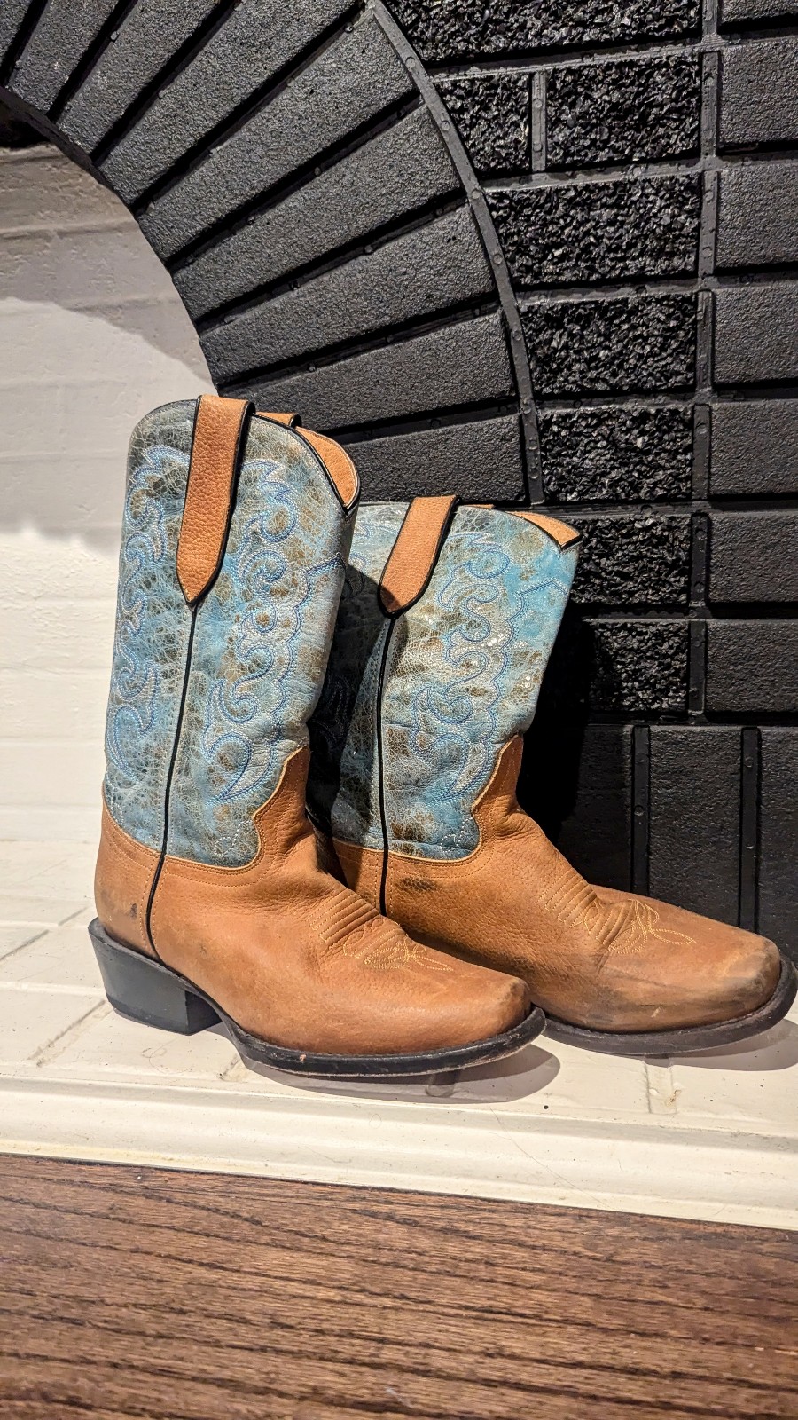 Nuevo Rancho Carson Square Toe Handmade Western Boots Women's 8.5 Men's 7 296