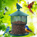 Metal Bird Feeders for Outside Hanging,Squirrel Proof Wild Bird Feeders for Card