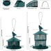 Metal Bird Feeders for Outside Hanging,Squirrel Proof Wild Bird Feeders for Card