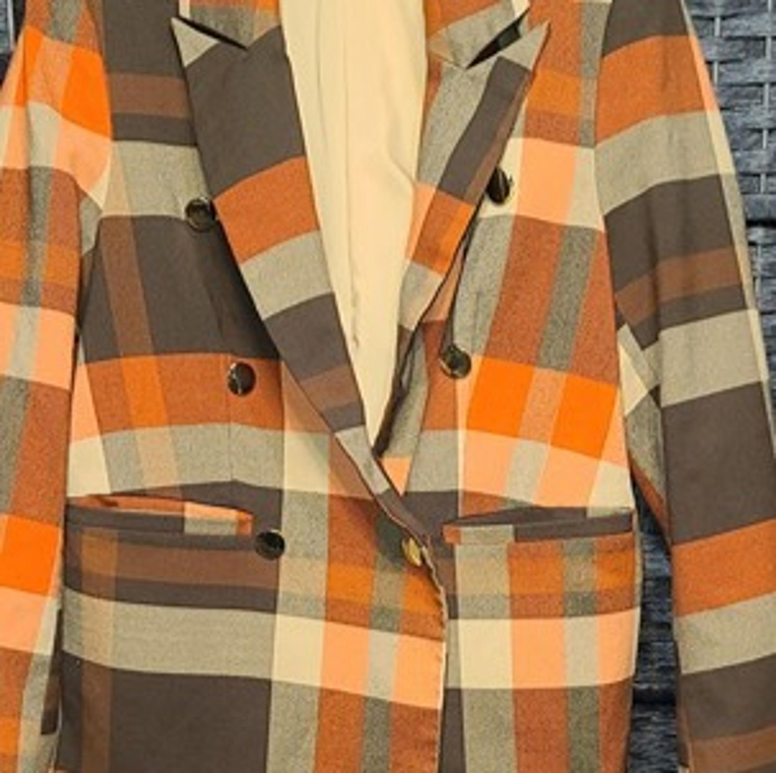 New York and Company 2 piece suit  Plaid Blazer and Pants size Small NWOT