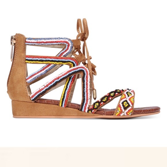 Sam Edelman Beaded Boho Girl’s Sandals