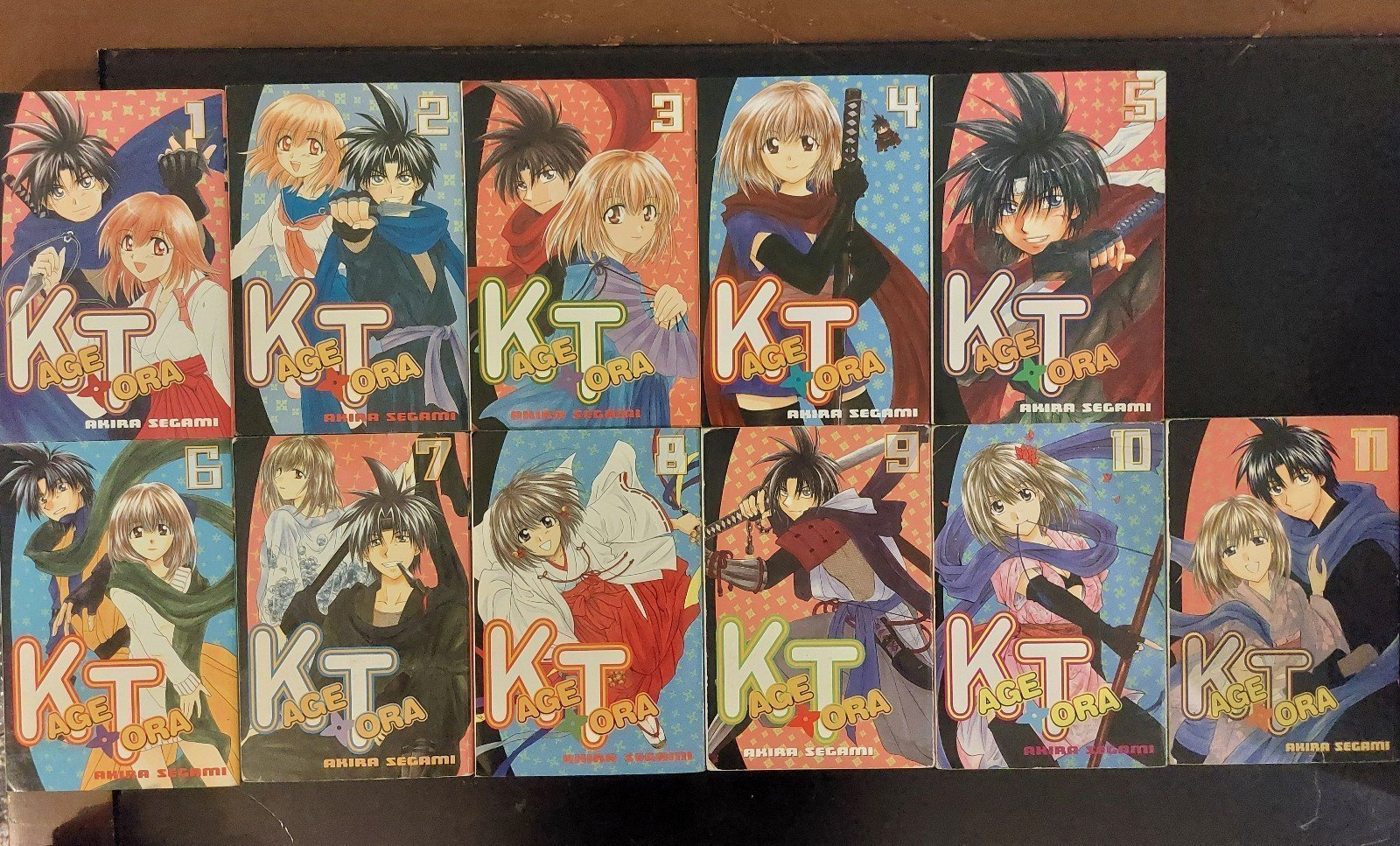 Kagetora Manga Complete Set Vol 1-11 English
