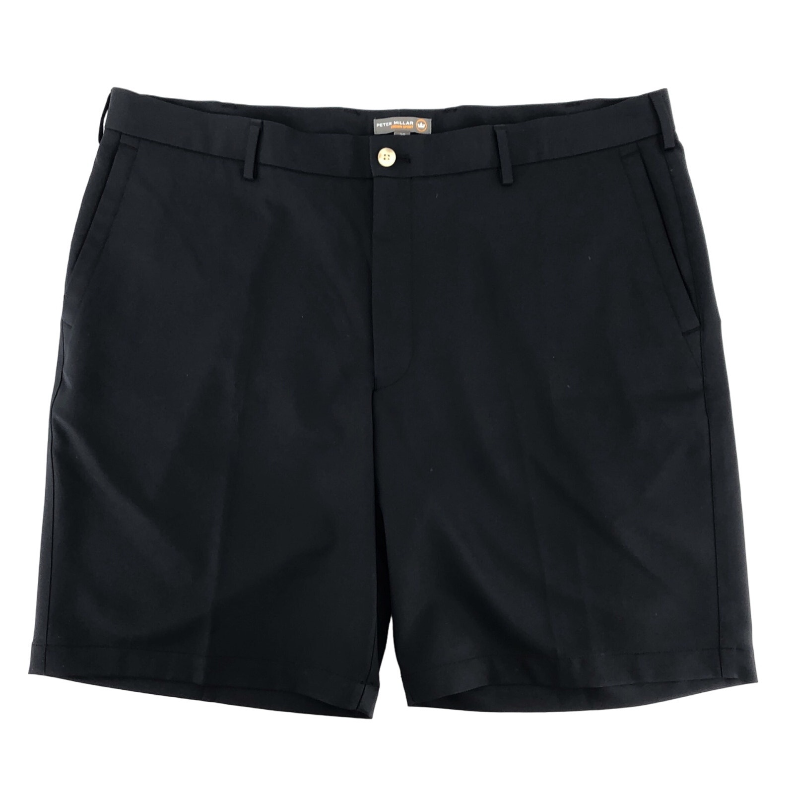 Peter Millar Crown Sport golf shorts black size 38