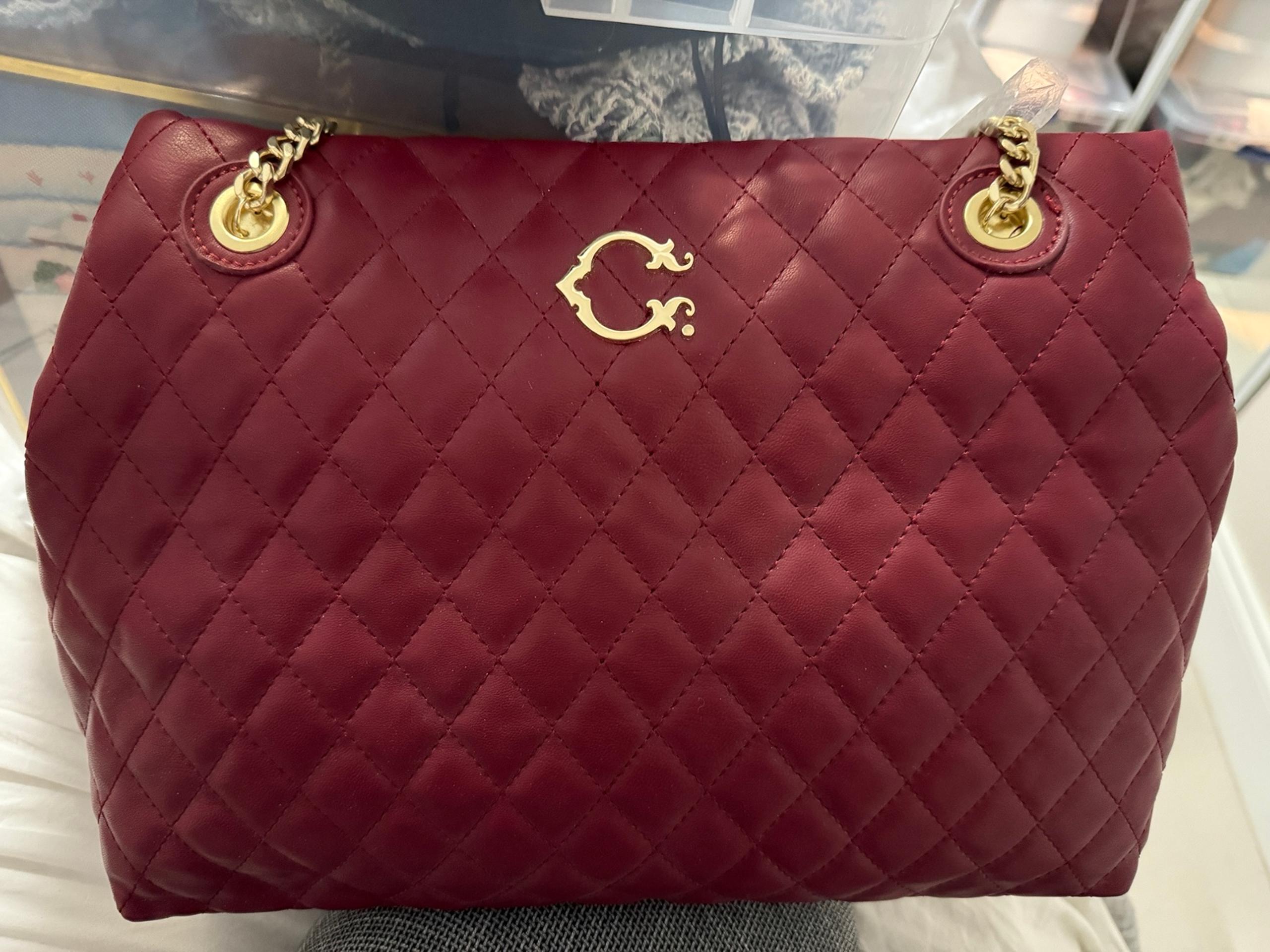 Brand new burgundy red quilted C Wonder bag