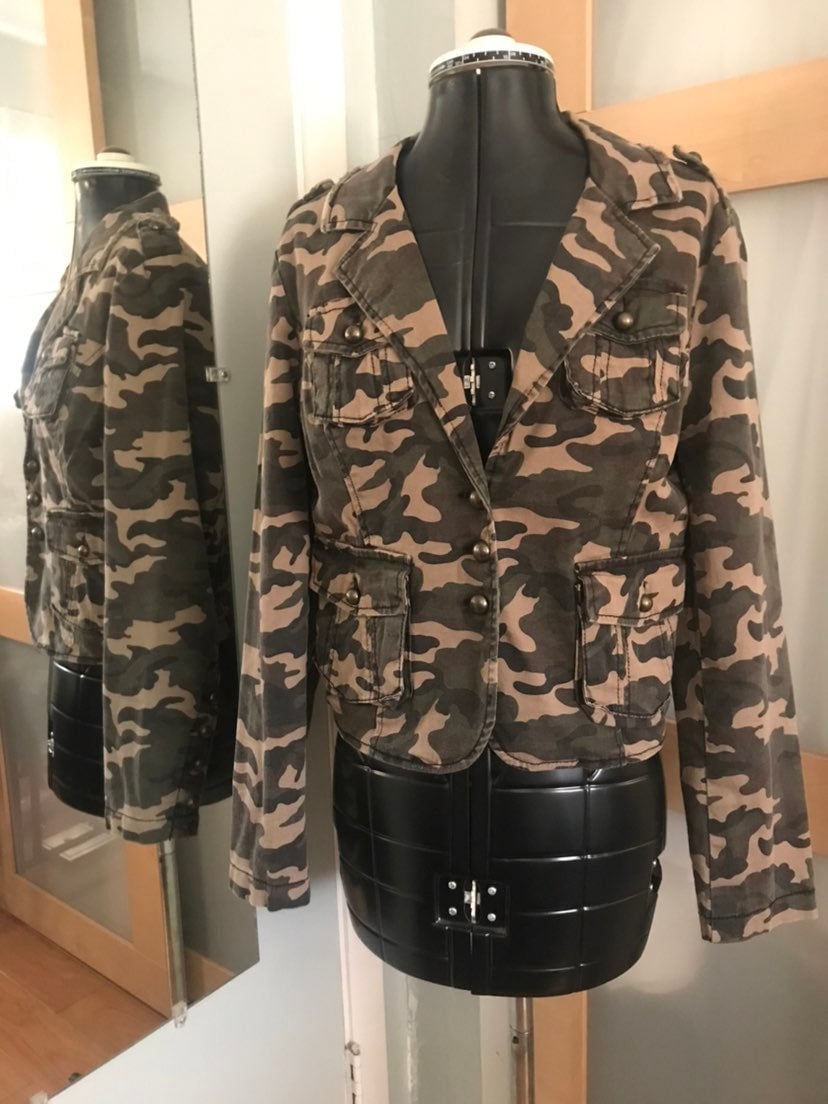 Like New, Camo Military Jacket, PM