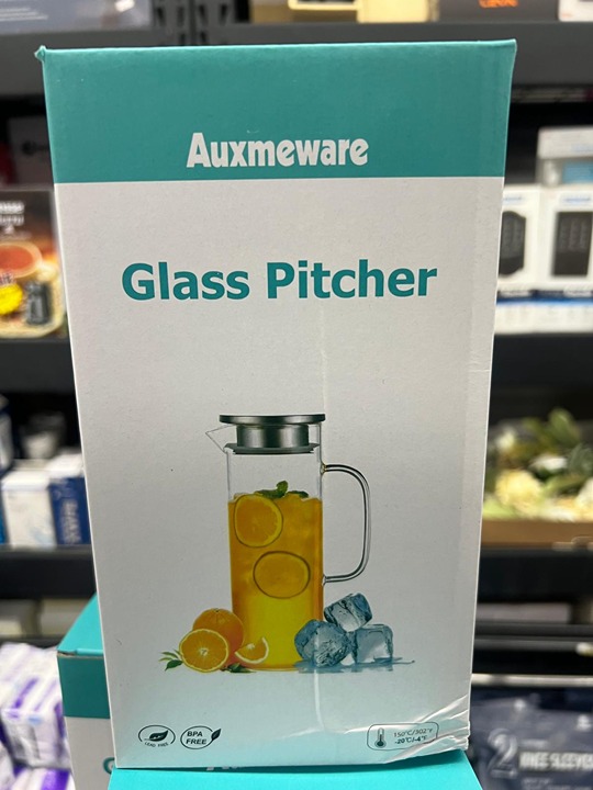 Heat Resistant Glass Pitcher With Lid And Spout Glass Iced Tea Pitchers Beverage