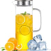 Heat Resistant Glass Pitcher With Lid And Spout Glass Iced Tea Pitchers Beverage