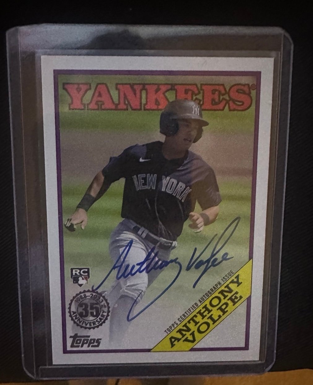 2023 Topps Series 2 Anthony Volpe Rookie FULL NAME AUTO 1988 #88BA-AV
