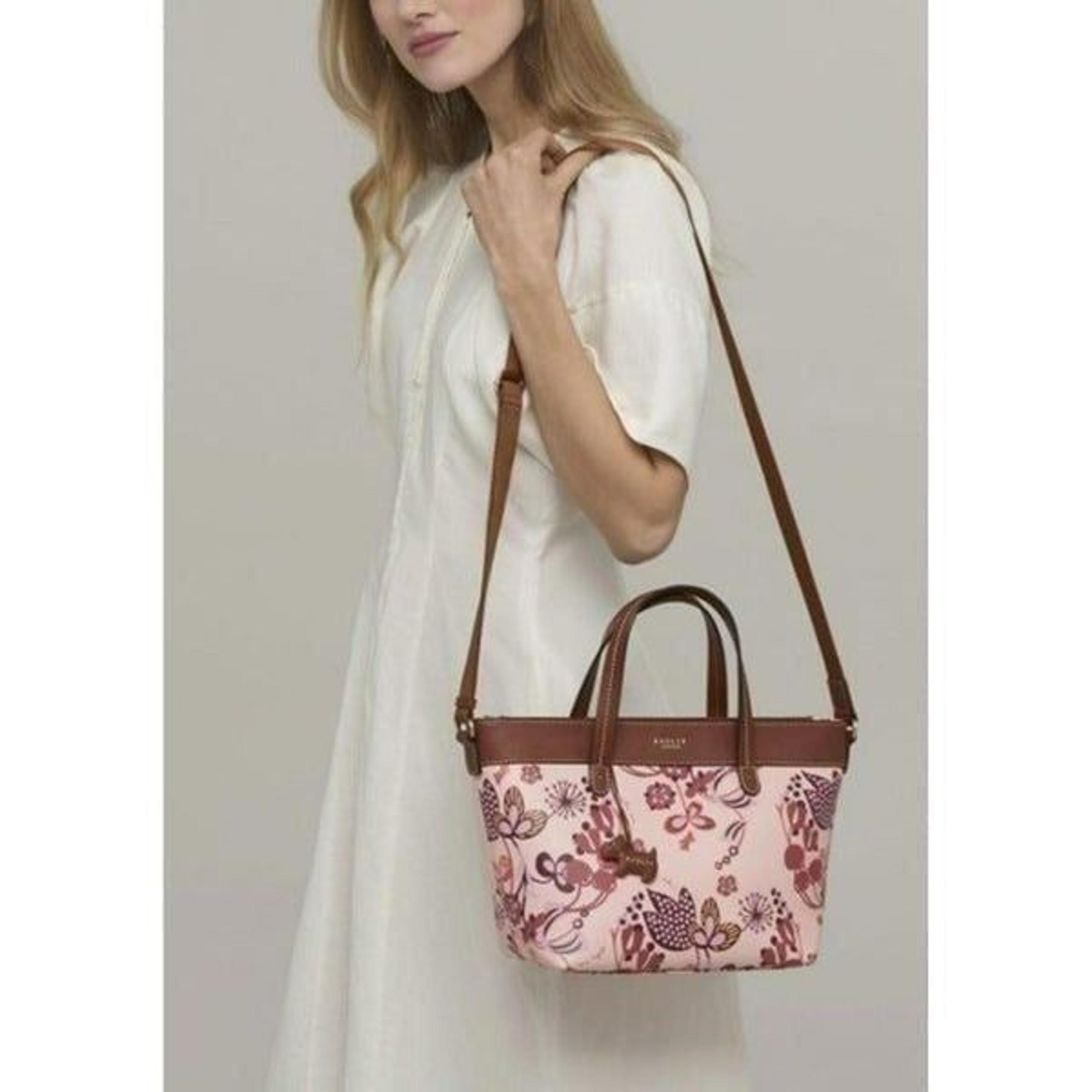 Radley London Heritage Flower Multiway Grab Bag in Light Pink