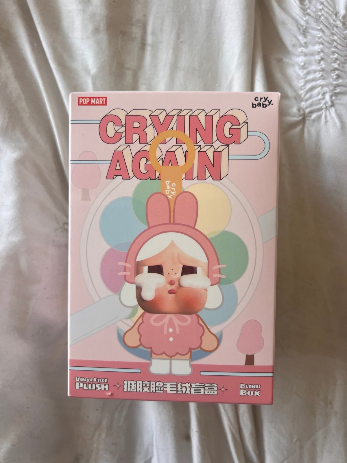 Cry baby crying again keychain