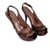 Stuart Weitzman Snakeskin Platform Slingback Heels Size 7.5