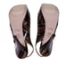 Stuart Weitzman Snakeskin Platform Slingback Heels Size 7.5