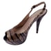 Stuart Weitzman Snakeskin Platform Slingback Heels Size 7.5