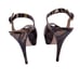 Stuart Weitzman Snakeskin Platform Slingback Heels Size 7.5