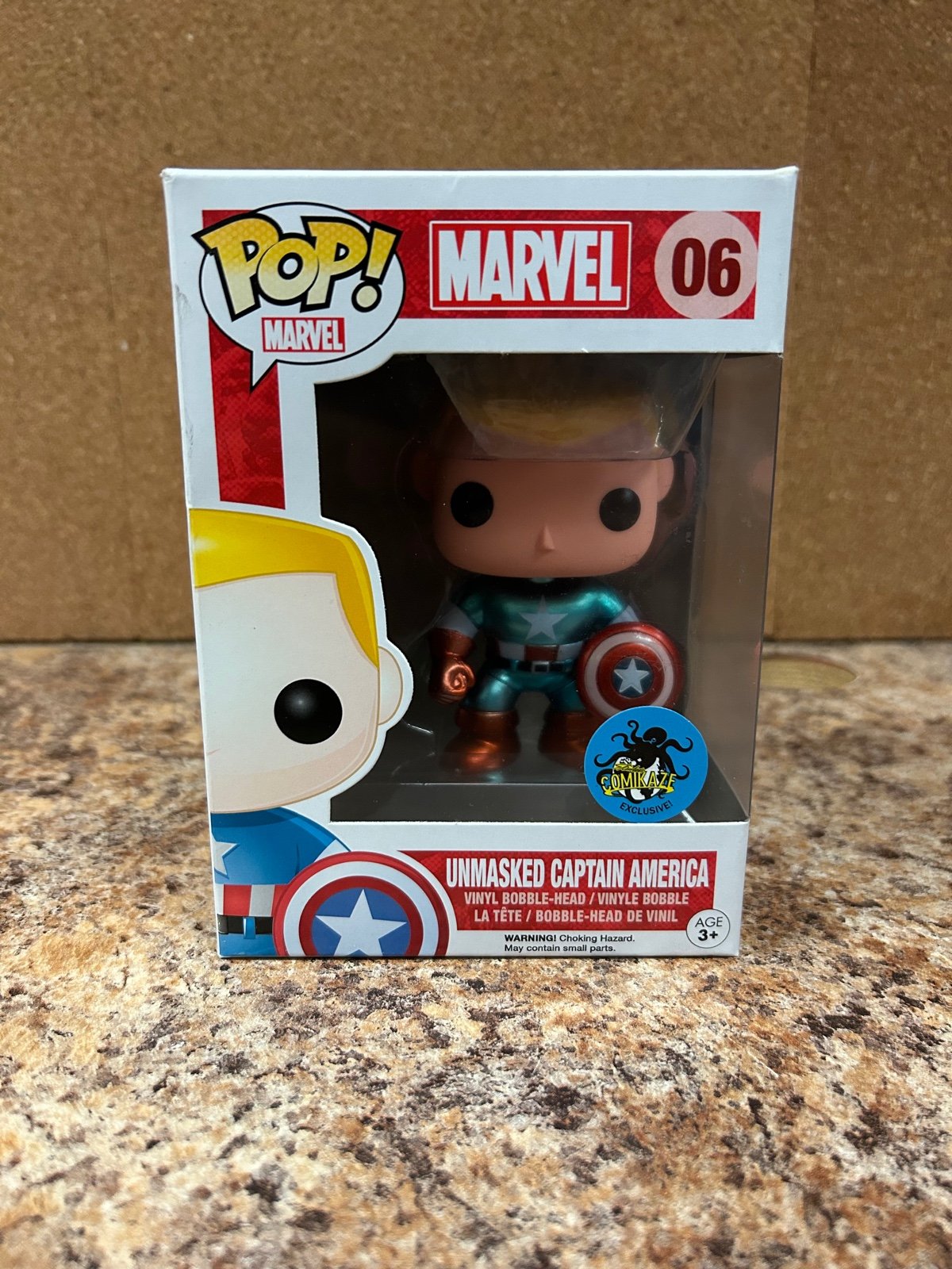 Funko Pop Unmasked Captain America Comikaze