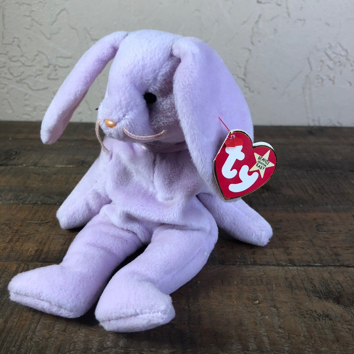 Ty beanie baby bunny floppity error toy