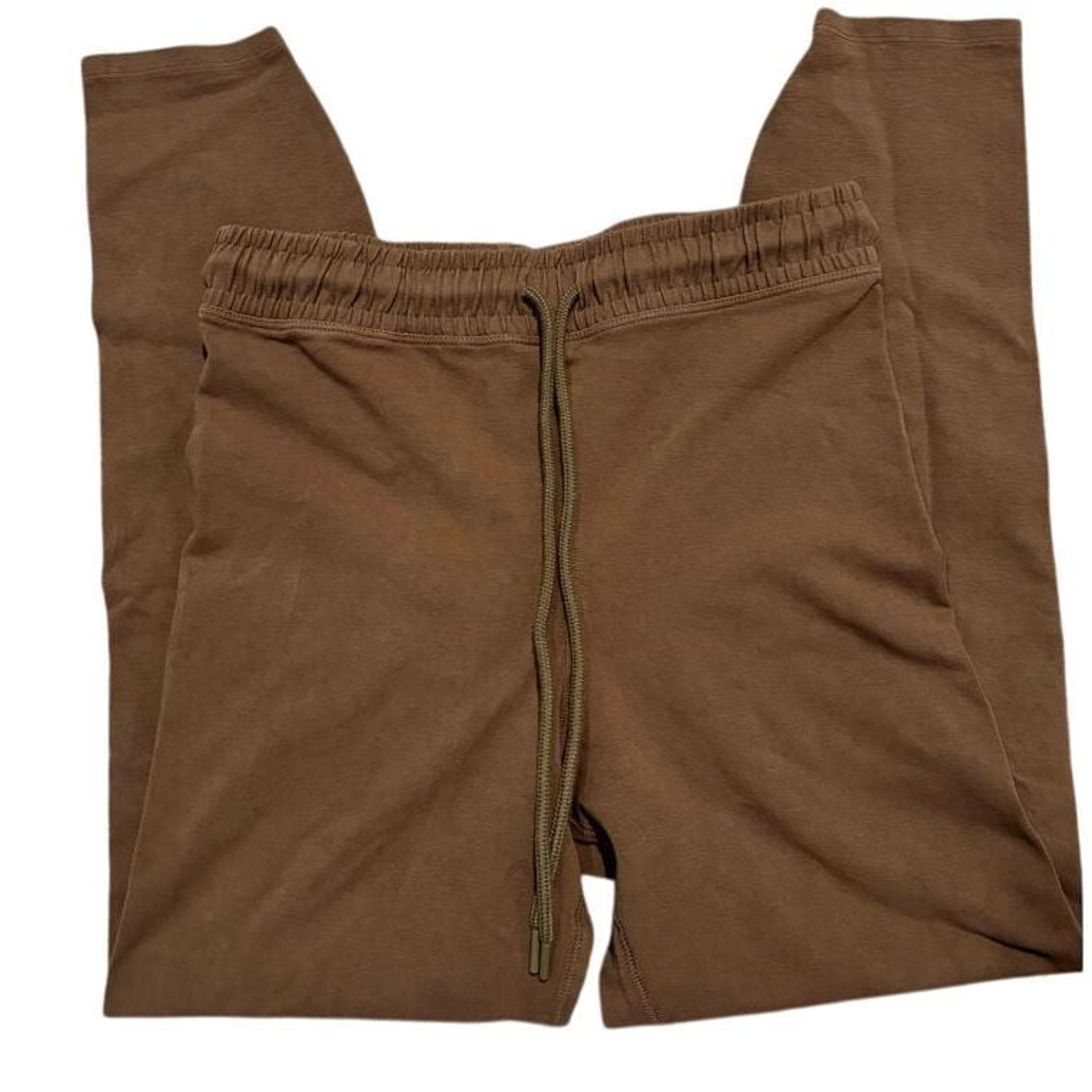 Good American Tan Drawstring Joggers NWT Women's Size 4 Brown Stretch Pants