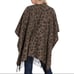 Woolrich leopard cozy blanket wrap with fringe