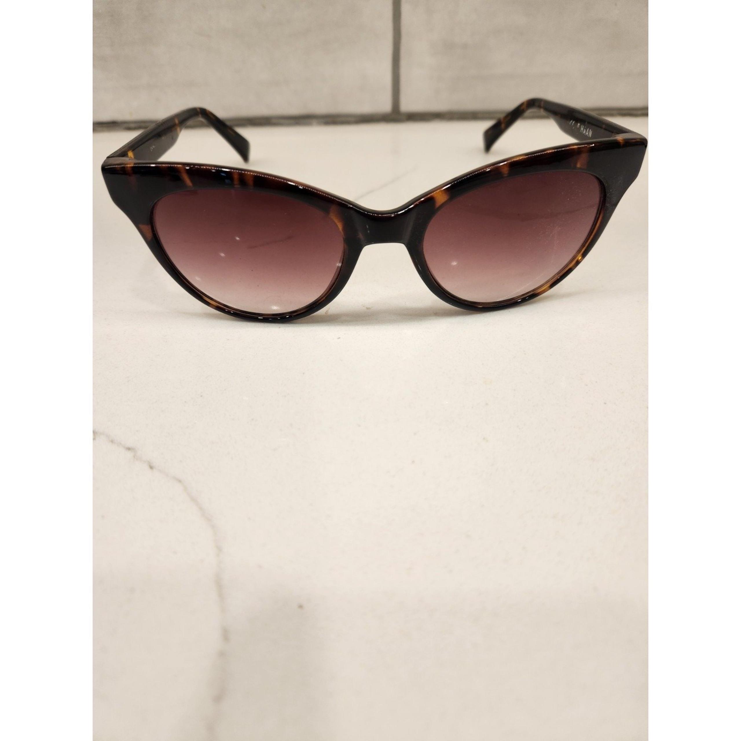 Cole Haan Brown Tortoise Cat Eye Brown Oval Fashion Sunglasses