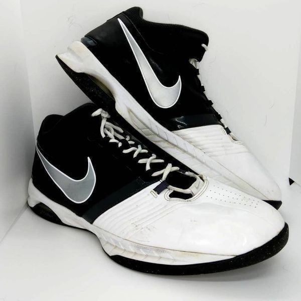Nike Air Visi Pro 5 Men's Pre-owned White/Black High Top Sneakers - sz. 15