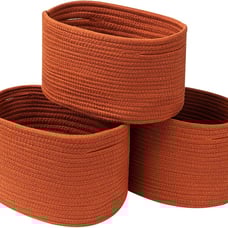Cute Rope Room Shelf Storage Basket, Cat Dog Toys Chest Box