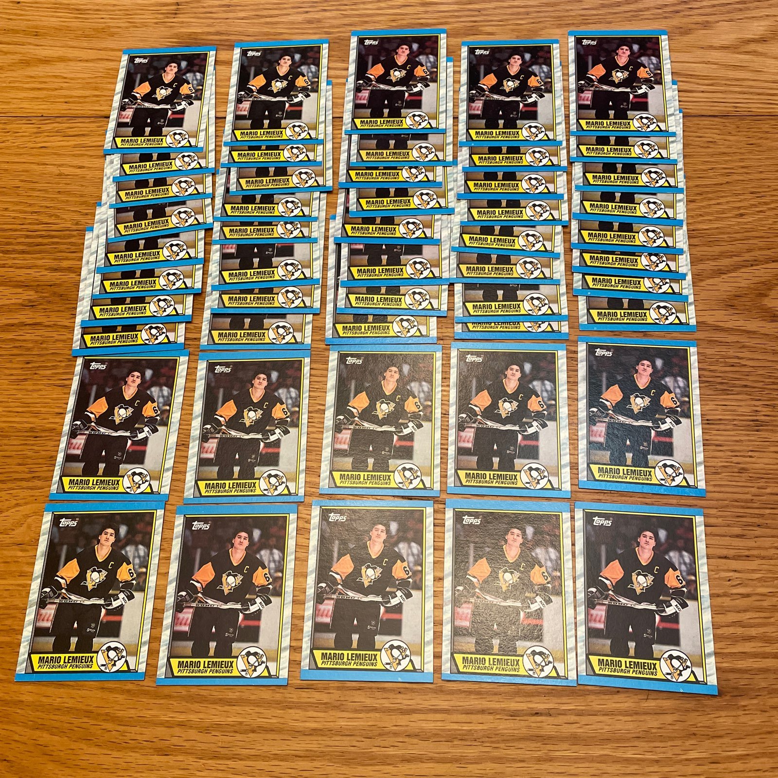 1989 NHL Mario Lemieux 50 Cards
