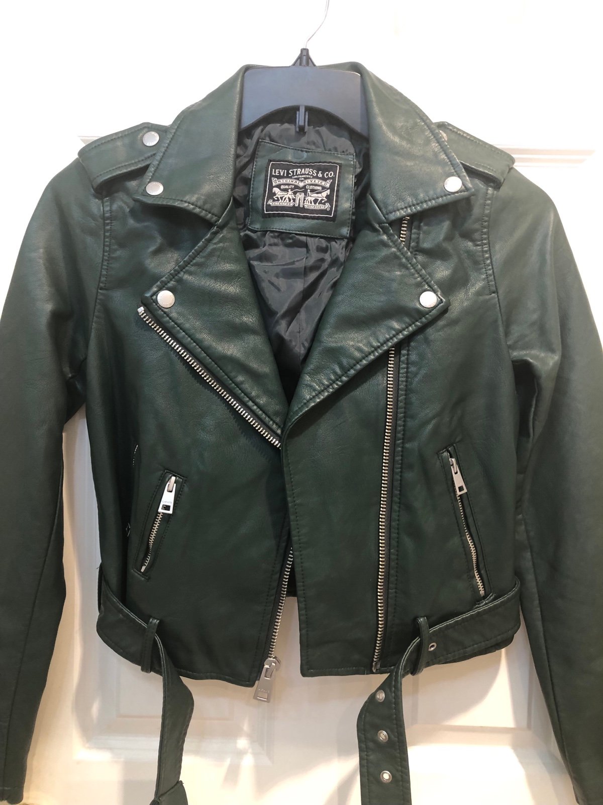 Levis Faux Leather Jacket size xs