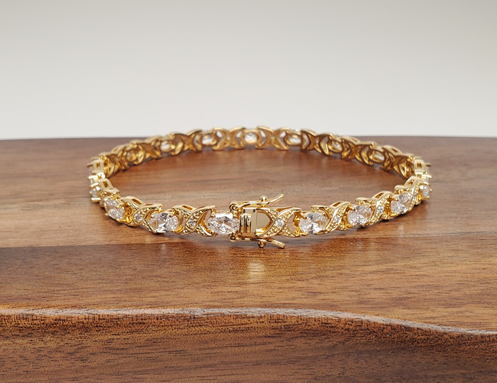 14K Gold 7 Womens 2ct Diamond Tennis Bracelet Ladies New 14 K Silver Jewelry