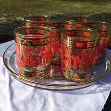 Vintage Culver Christmas Glass/Barware