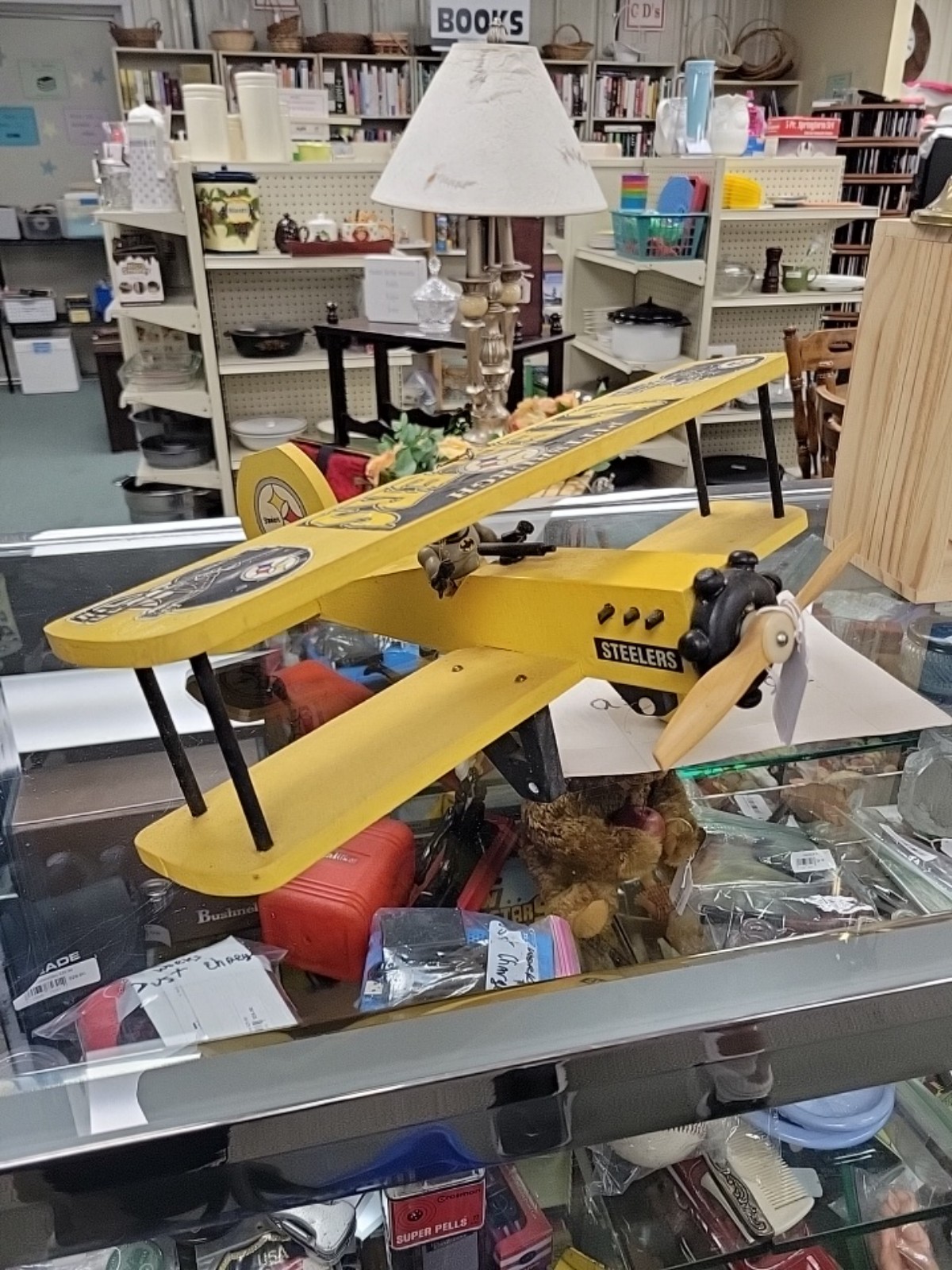 Pittsburgh Steelers Homemade Vintage Airplane