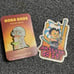 Patrick Ballesteros Art Boba Bros Pin and Ahsoka sticker sdcc