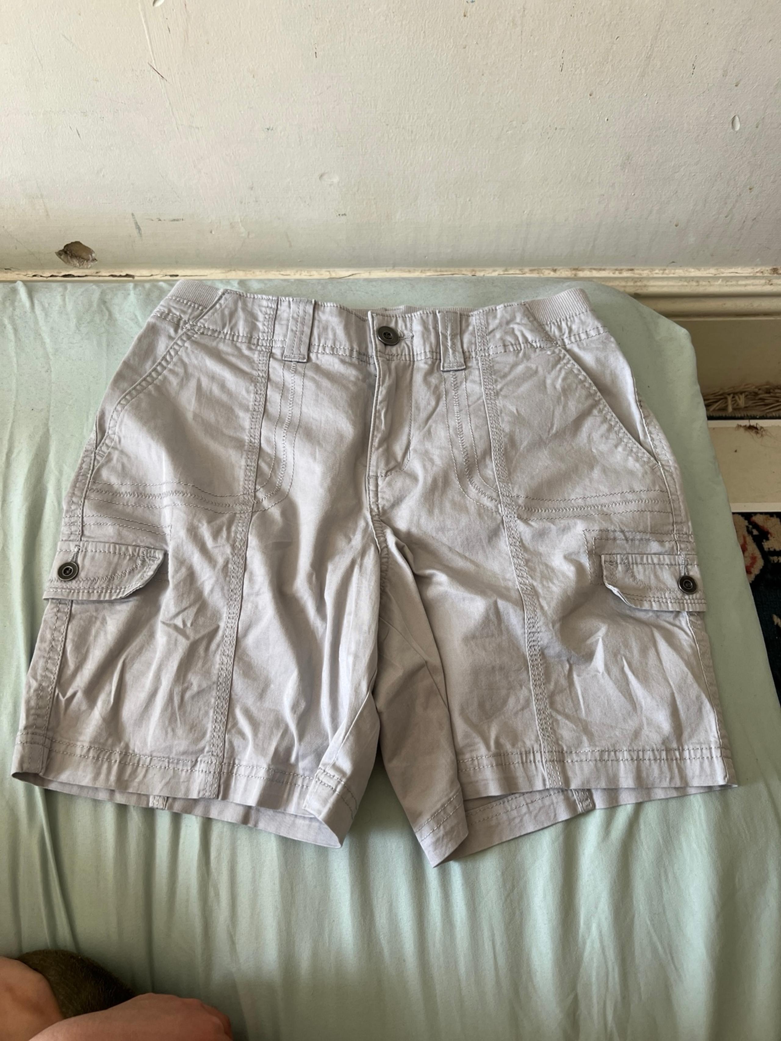 Style & Co Mid-rise Comfort Waist Cargo Shorts-misty harbor
