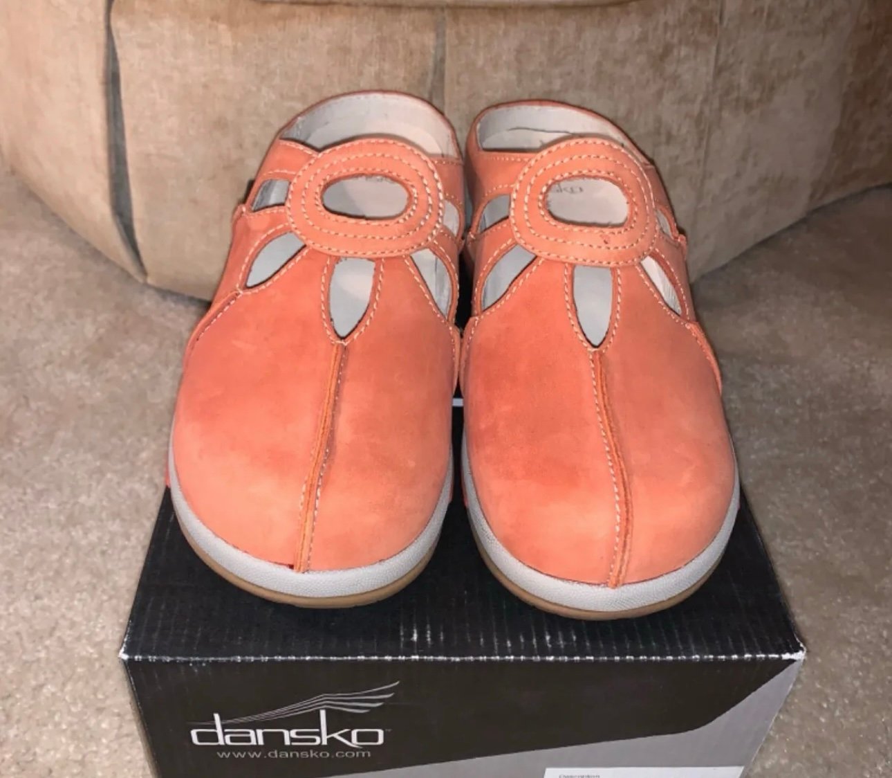 Dansko Coral Nubuck Slip Ons Backless Size 40